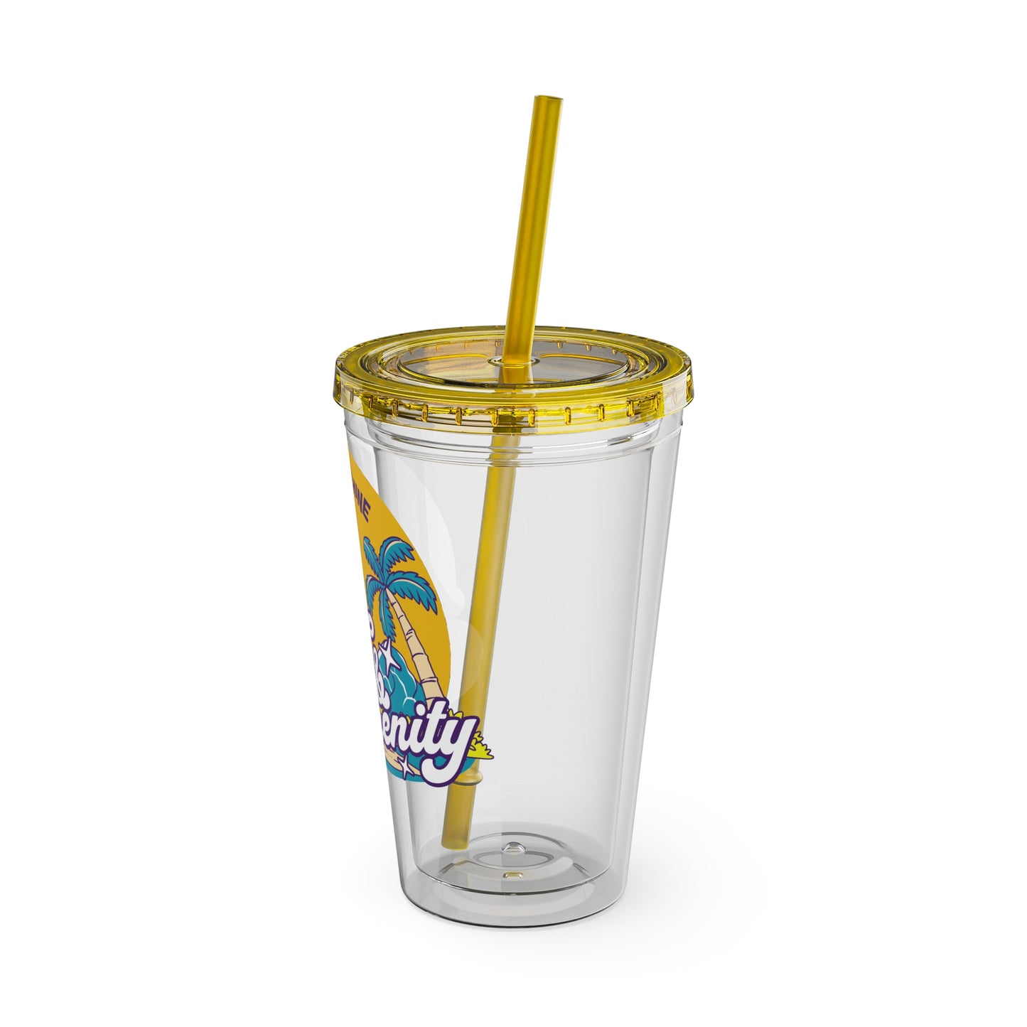 Live for the Sunshine 16oz Insulated Tumbler with Straw
