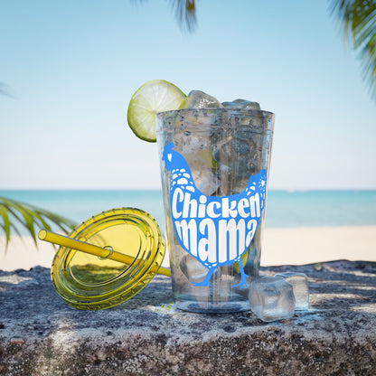 Chicken Mama 16oz Insulated Tumbler with Straw