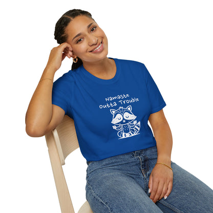 Namaste Outta Trouble Unisex Graphic T-Shirt