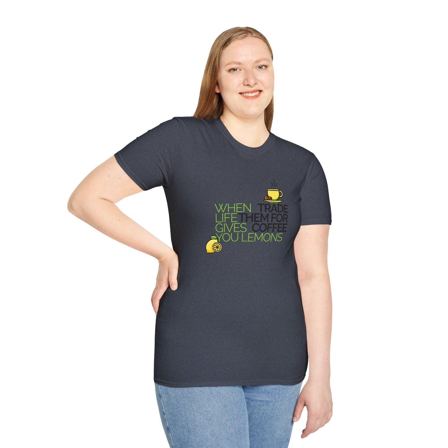 Trade Lemons for Coffee Unisex Graphic T-Shirt