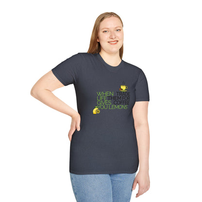 Trade Lemons for Coffee Unisex Graphic T-Shirt