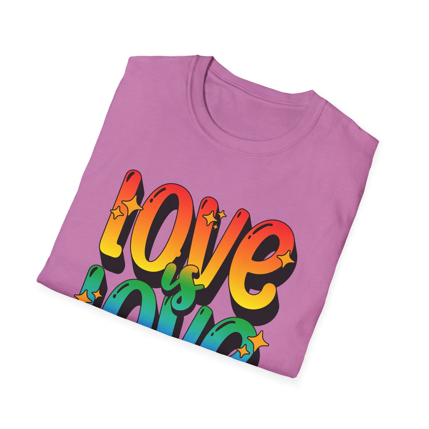 Love is Love Rainbow Unisex Graphic T-Shirt