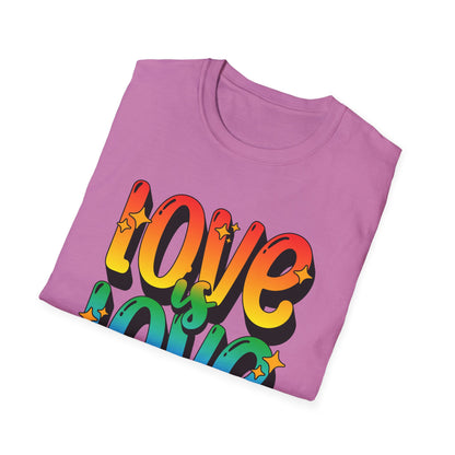 Love is Love Rainbow Unisex Graphic T-Shirt