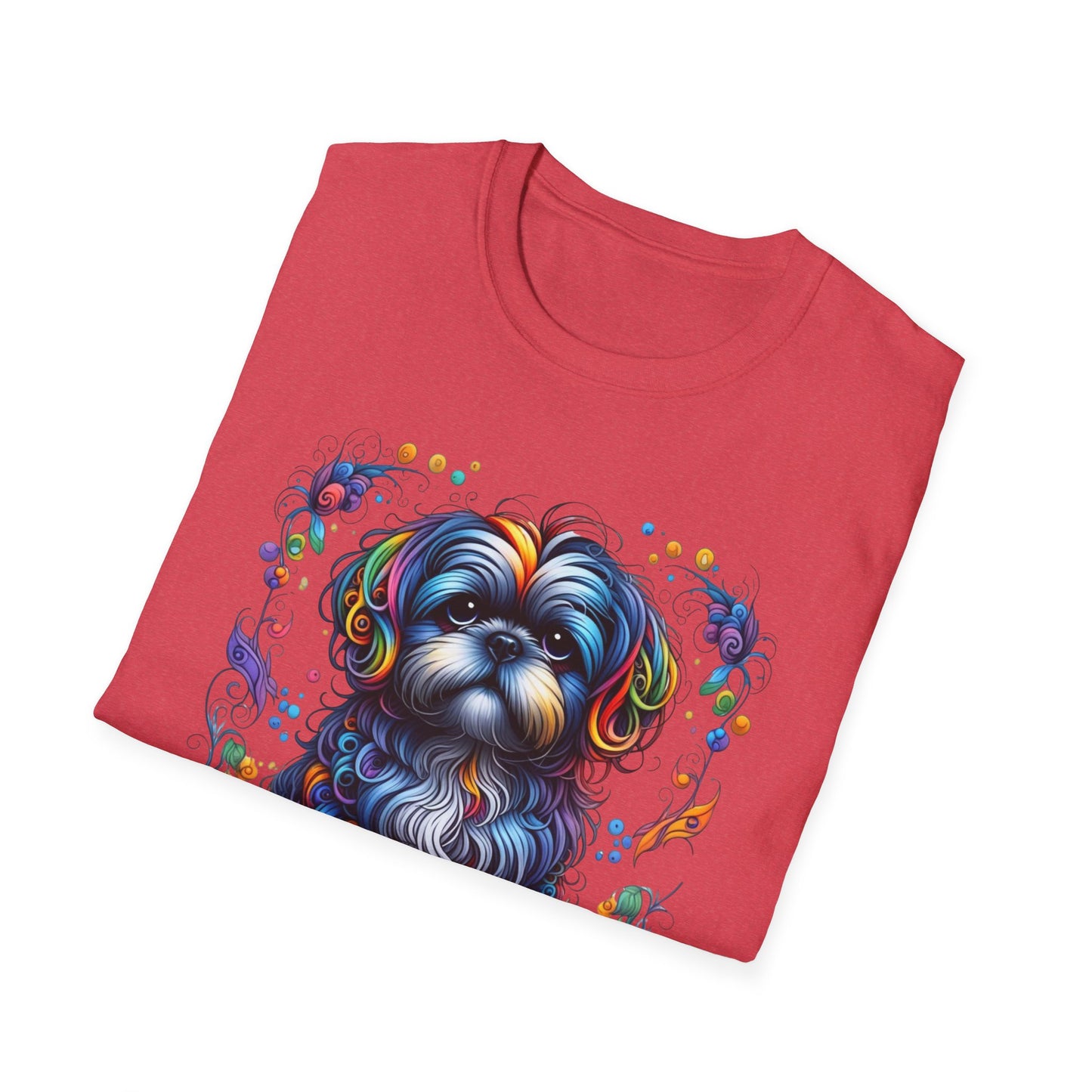 Colorful Shih Tzu Unisex Graphic T-Shirt