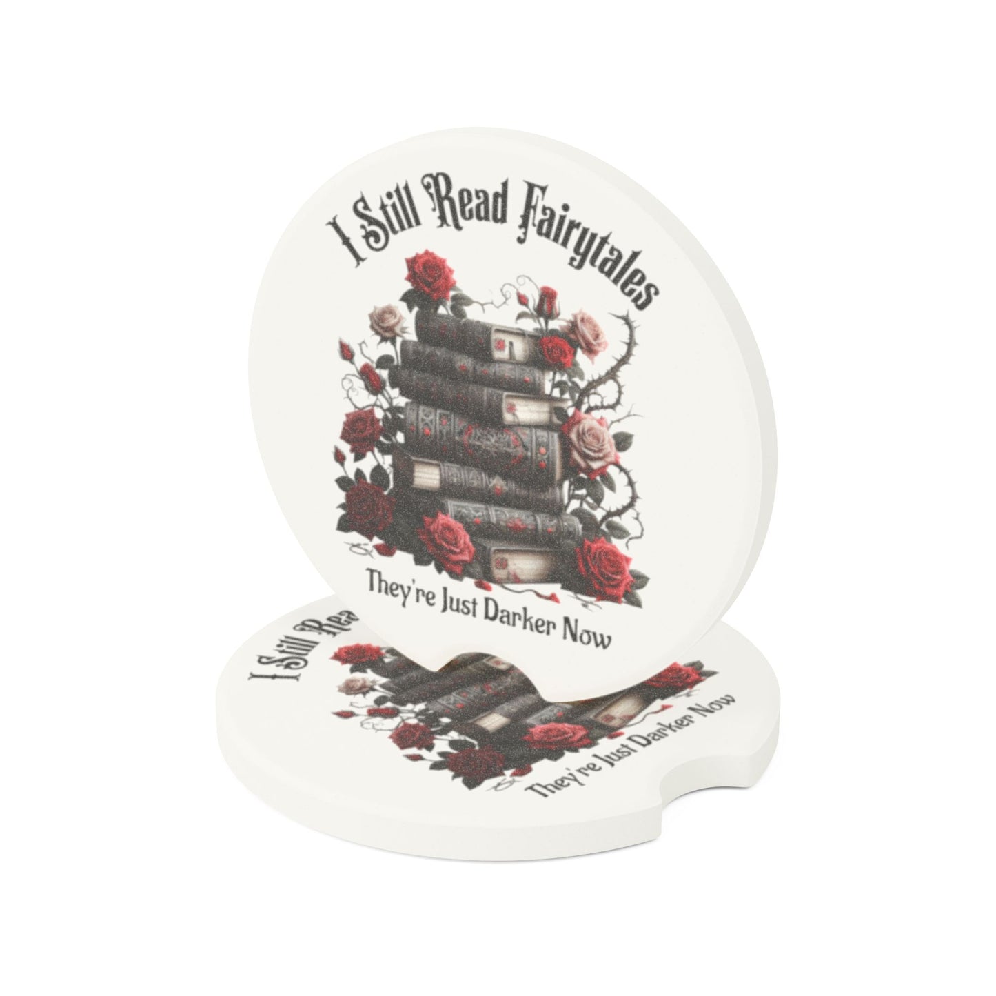 Dark Fairytale Soapstone Car Coaster Set of 1 or 2