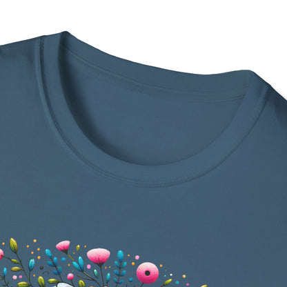 Floral Sugar Skull Unisex Graphic T-Shirt