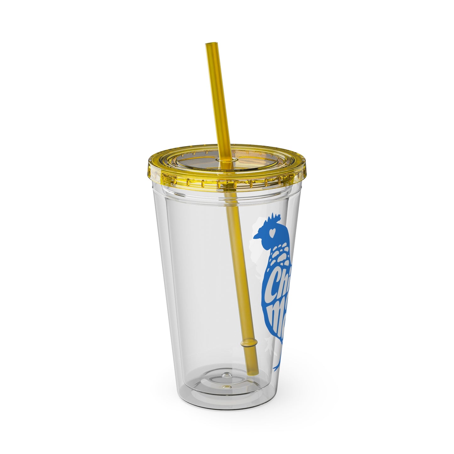 Chicken Mama 16oz Insulated Tumbler with Straw