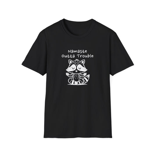 Namaste Outta Trouble Unisex Graphic T-Shirt