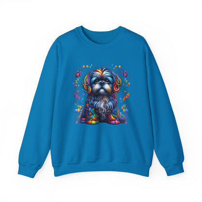 Colorful Shih Tzu Unisex Crewneck Sweatshirt