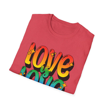 Love is Love Rainbow Unisex Graphic T-Shirt