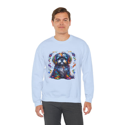 Colorful Shih Tzu Unisex Crewneck Sweatshirt