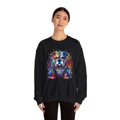 Colorful Bulldog Unisex Crewneck Sweatshirt