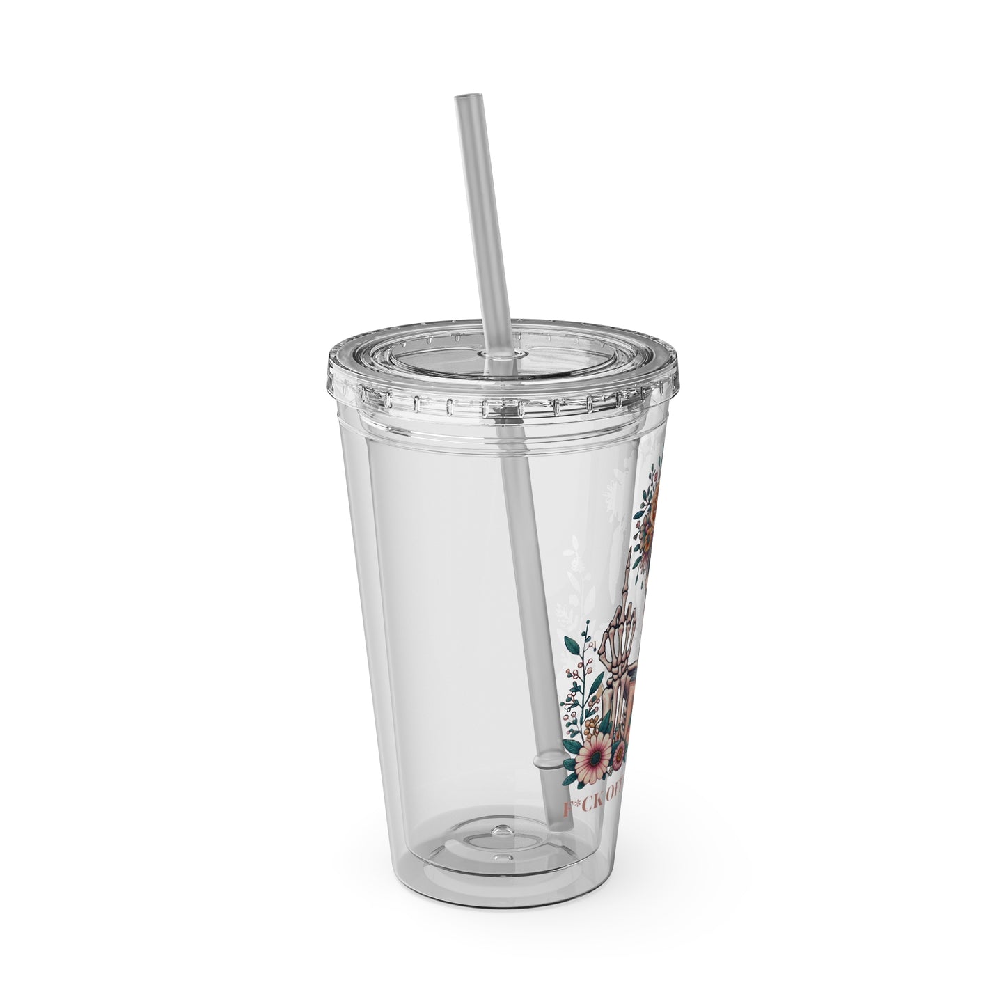 F*ck Off I'm Reading 16oz Tumbler Cup with Straw