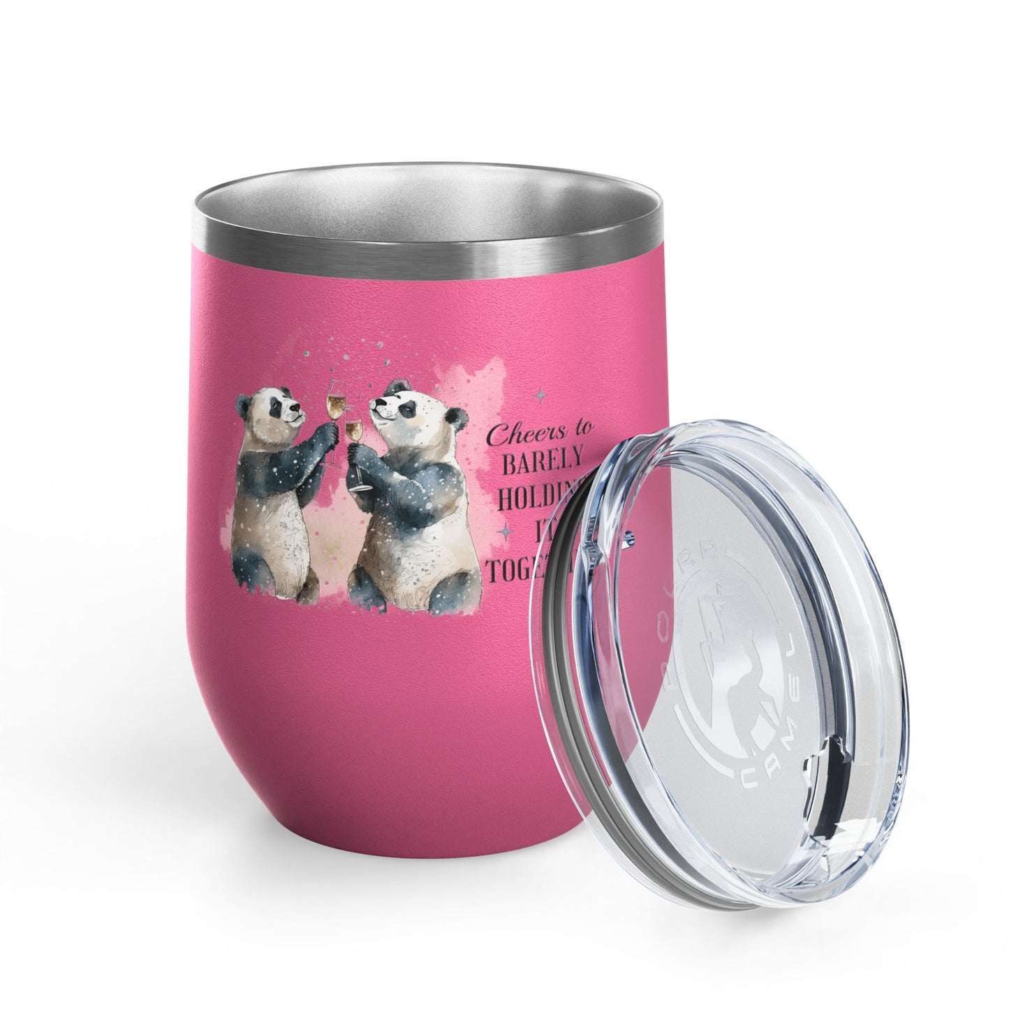 Cheers to Barely Holding It Together 12oz Insulated Wine Tumbler