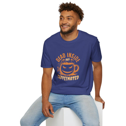 Dead Inside But Caffeinated Unisex Graphic T-Shirt