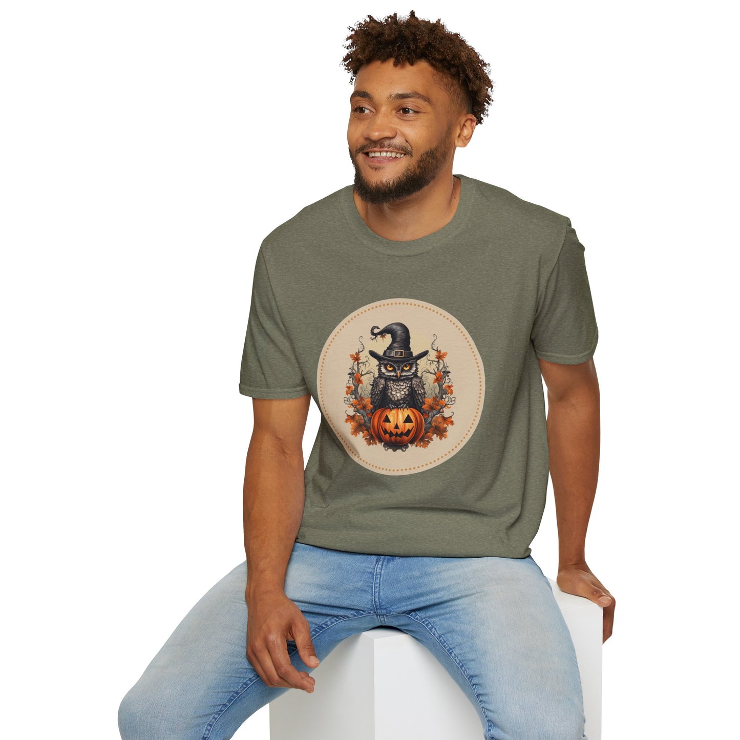 Halloween Owl Unisex Graphic T-Shirt