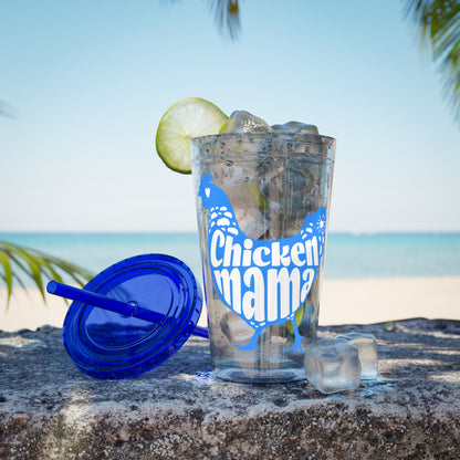 Chicken Mama 16oz Insulated Tumbler with Straw