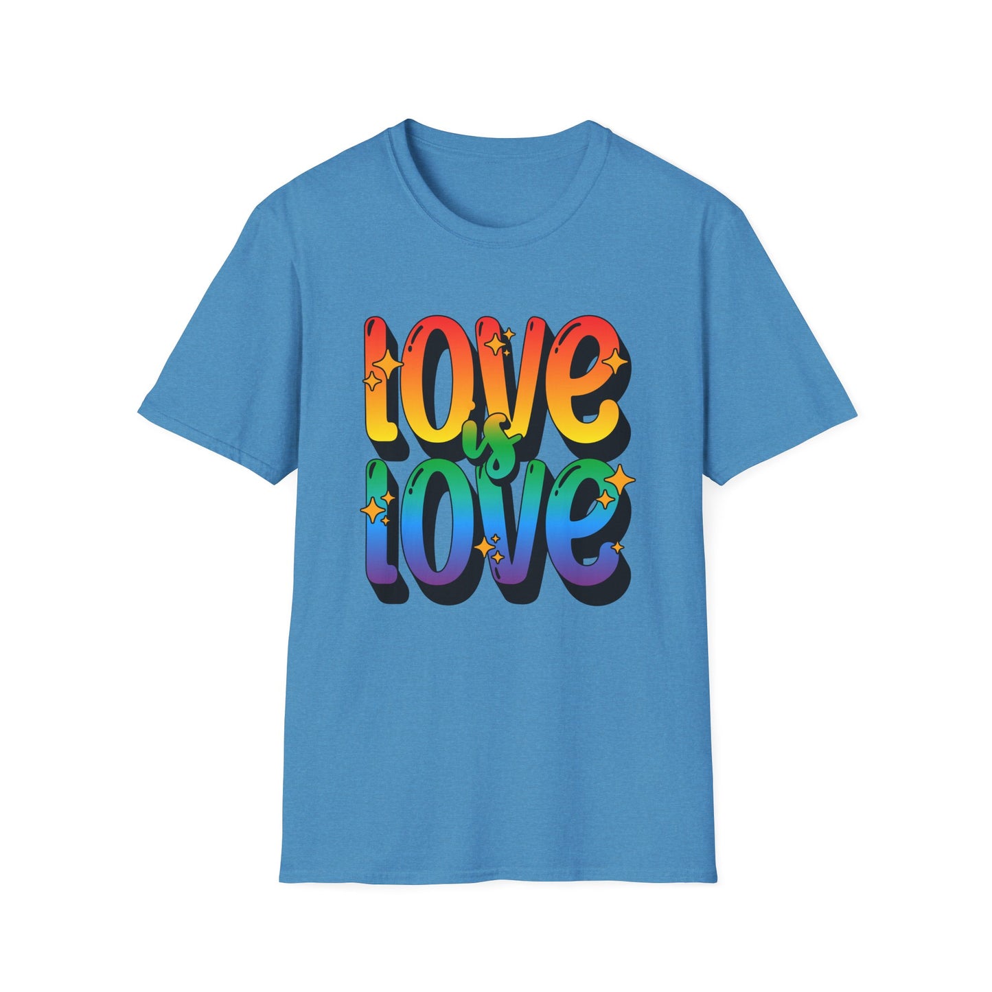 Love is Love Rainbow Unisex Graphic T-Shirt