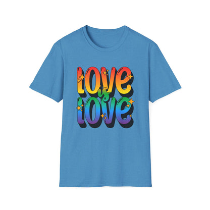 Love is Love Rainbow Unisex Graphic T-Shirt