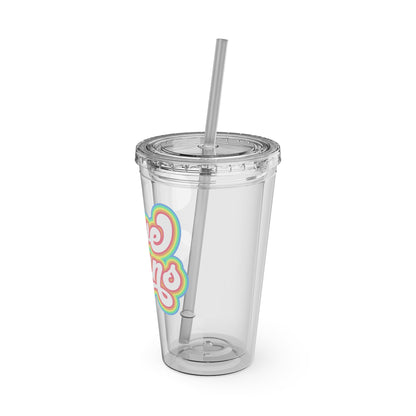 Love Wins 16oz. Insulated Tumbler with Straw