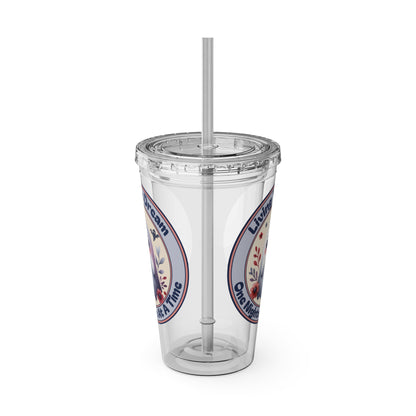 Living the Dream 16oz Insulated Tumbler with Straw