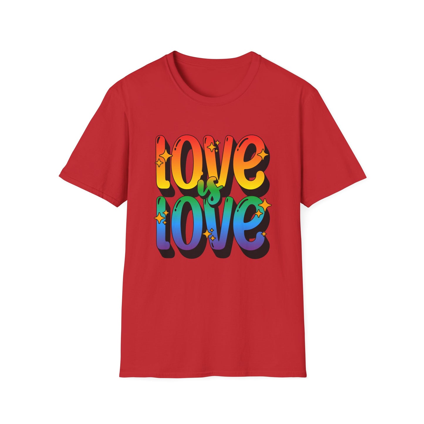 Love is Love Rainbow Unisex Graphic T-Shirt