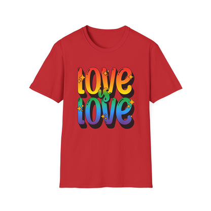 Love is Love Rainbow Unisex Graphic T-Shirt