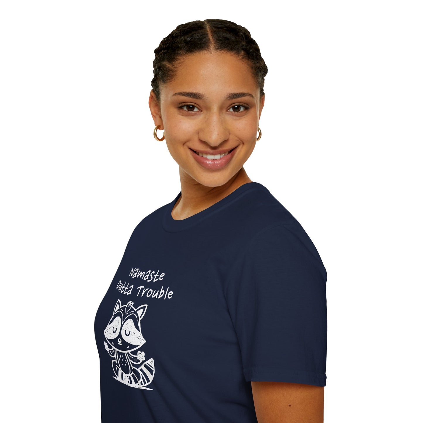 Namaste Outta Trouble Unisex Graphic T-Shirt