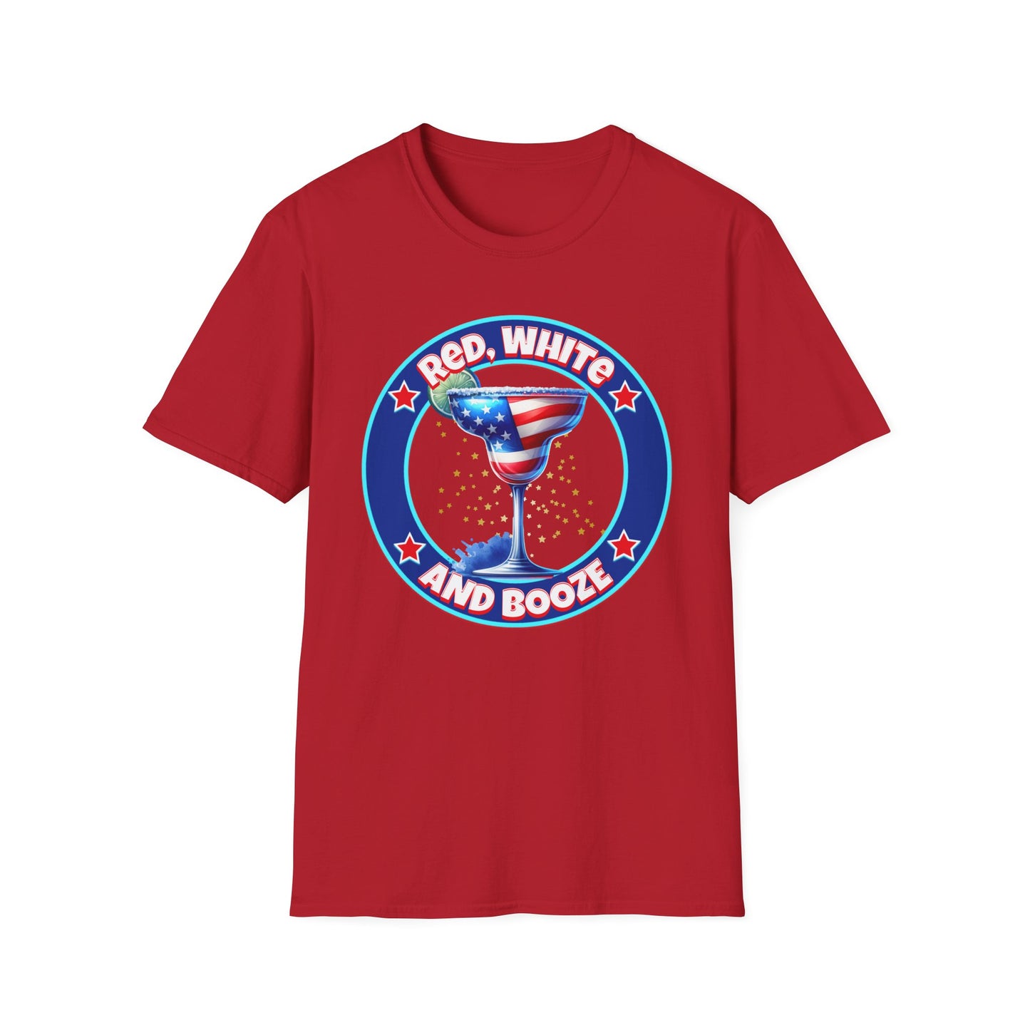 Red, White and Booze Unisex Graphic T-Shirt