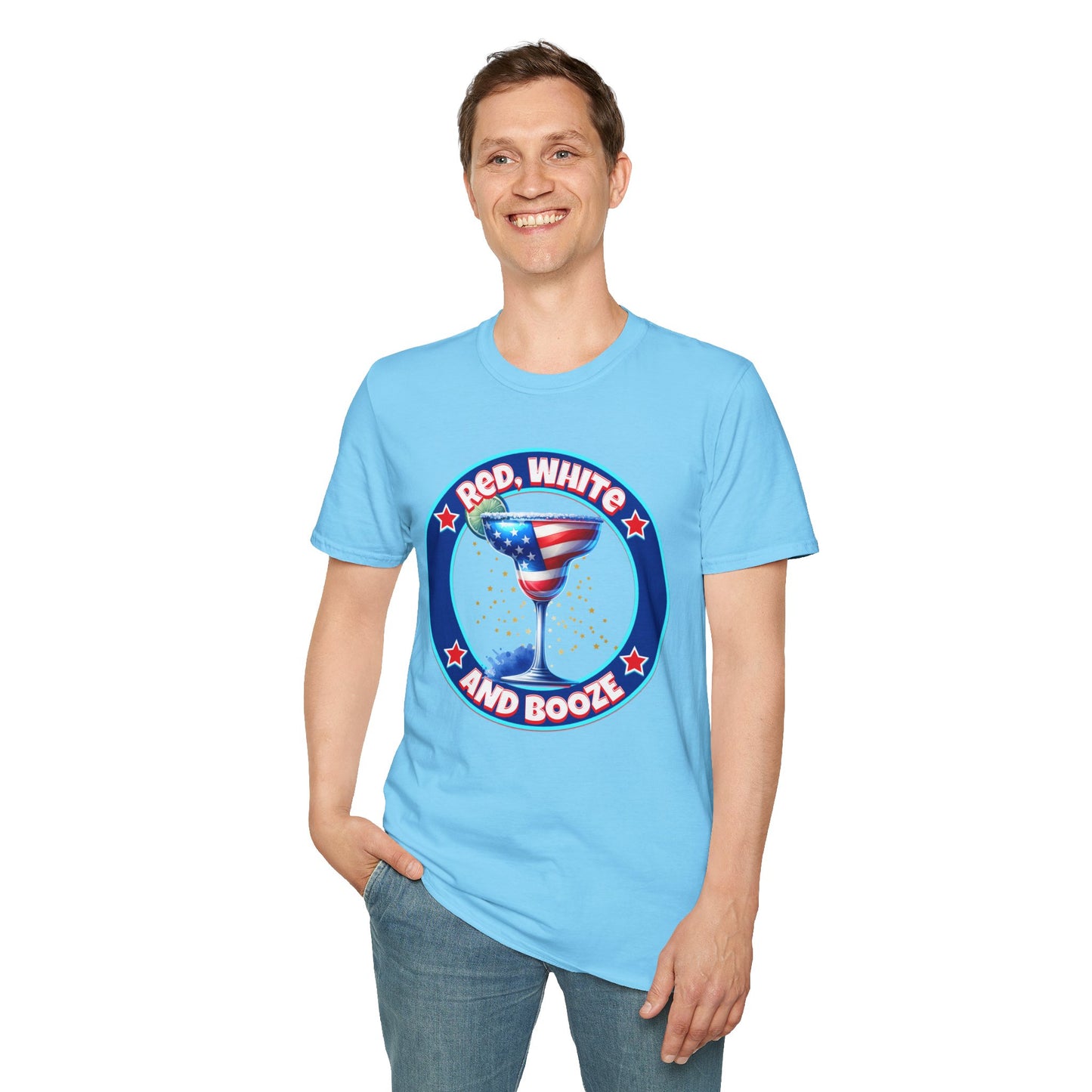 Red, White and Booze Unisex Graphic T-Shirt