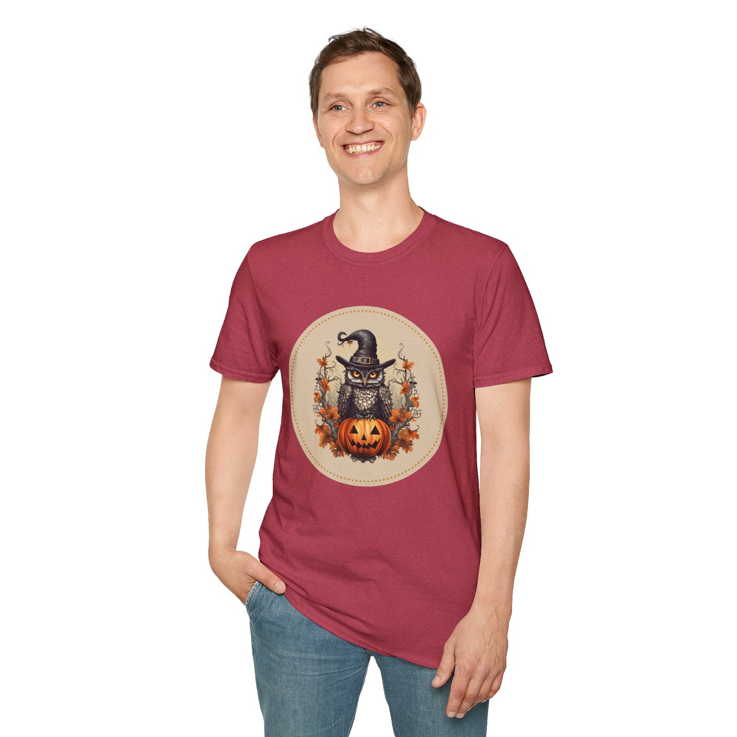 Halloween Owl Unisex Graphic T-Shirt