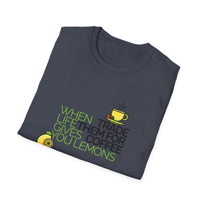 Trade Lemons for Coffee Unisex Graphic T-Shirt