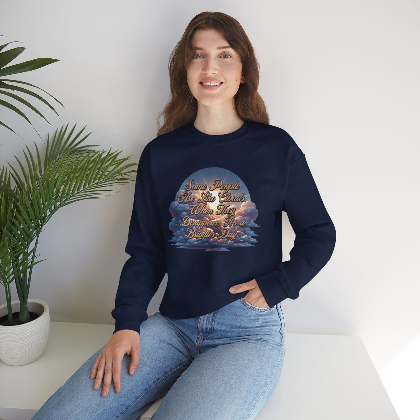 Cloudy People Unisex Crewneck Sweatshirt