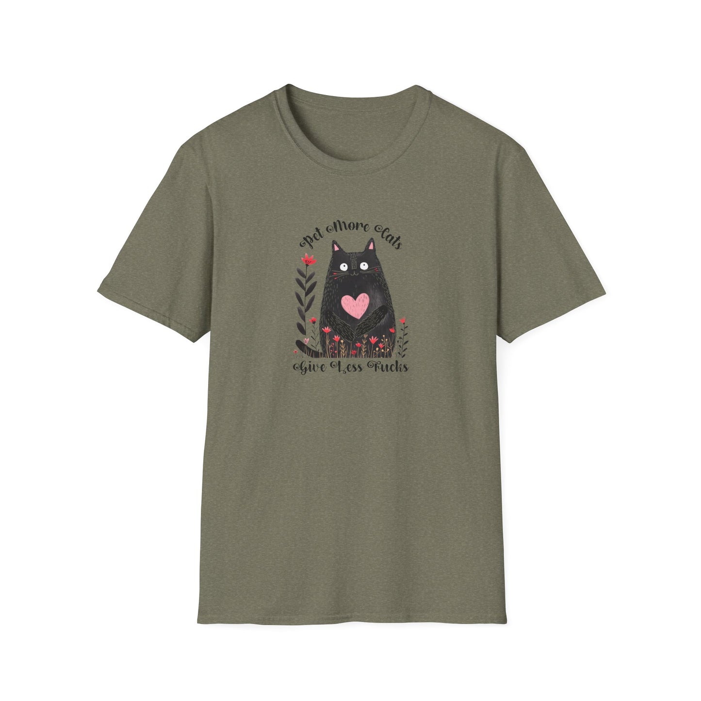 Pet More Cats Give Less F*cks Unisex T-Shirt