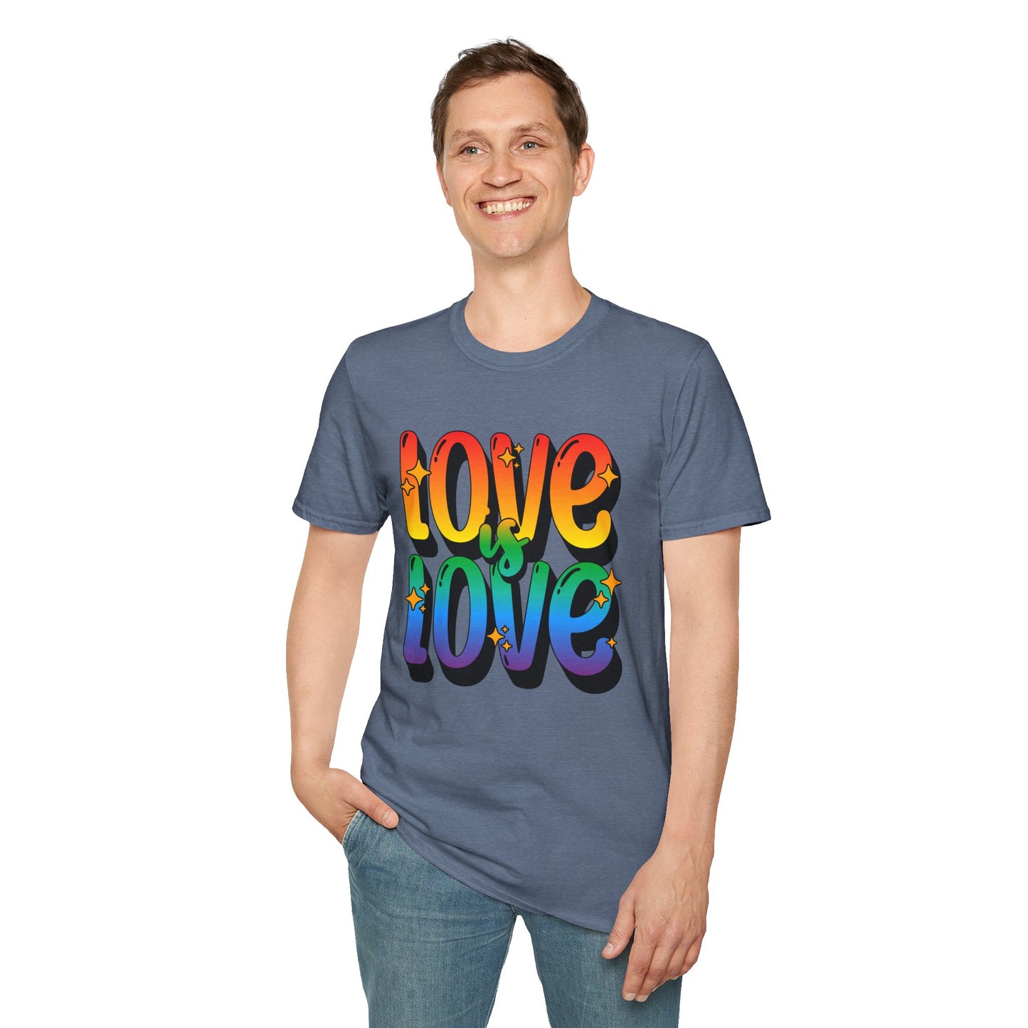 Love is Love Rainbow Unisex Graphic T-Shirt