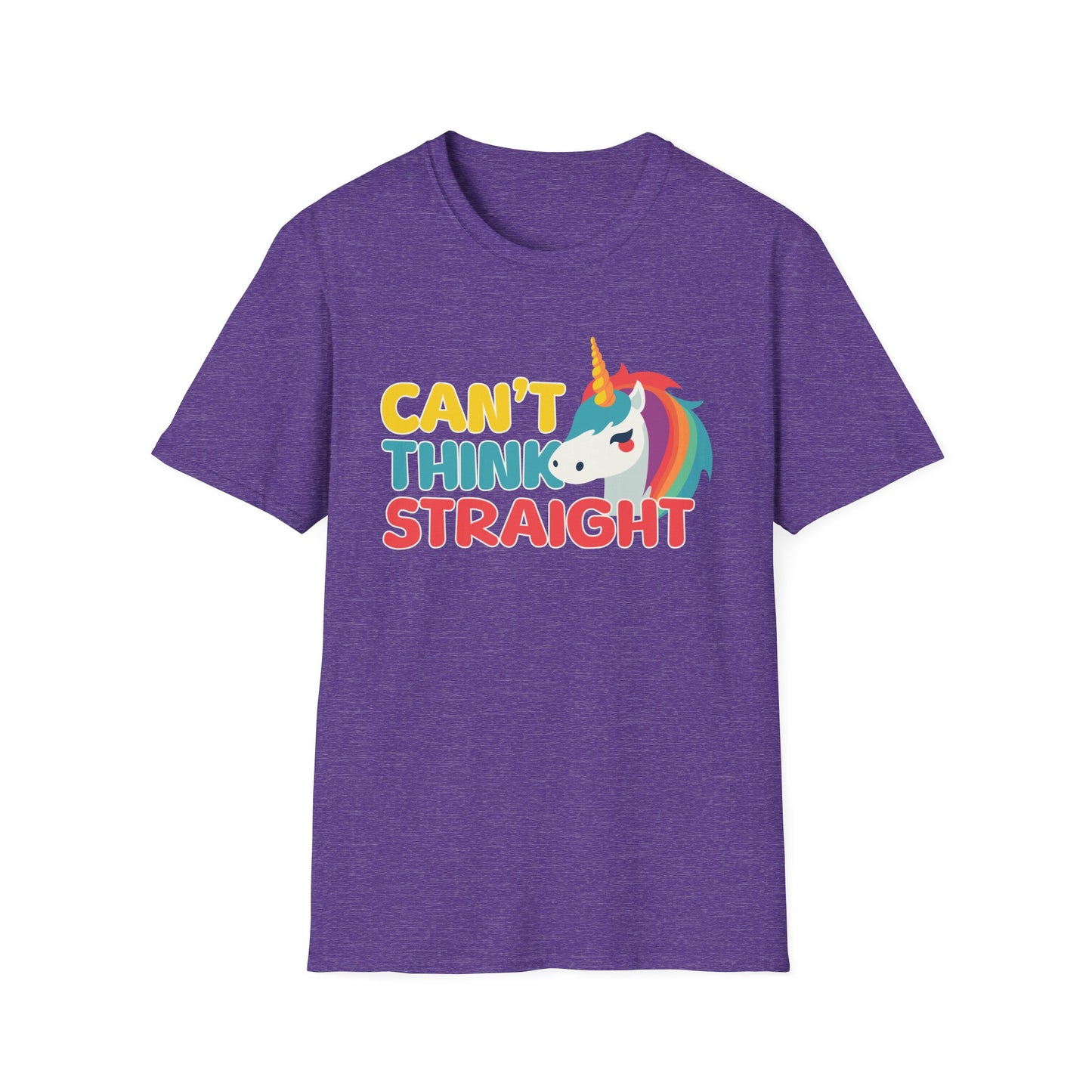 Unicorn Can't Think Straight Unisex Graphic T-Shirt