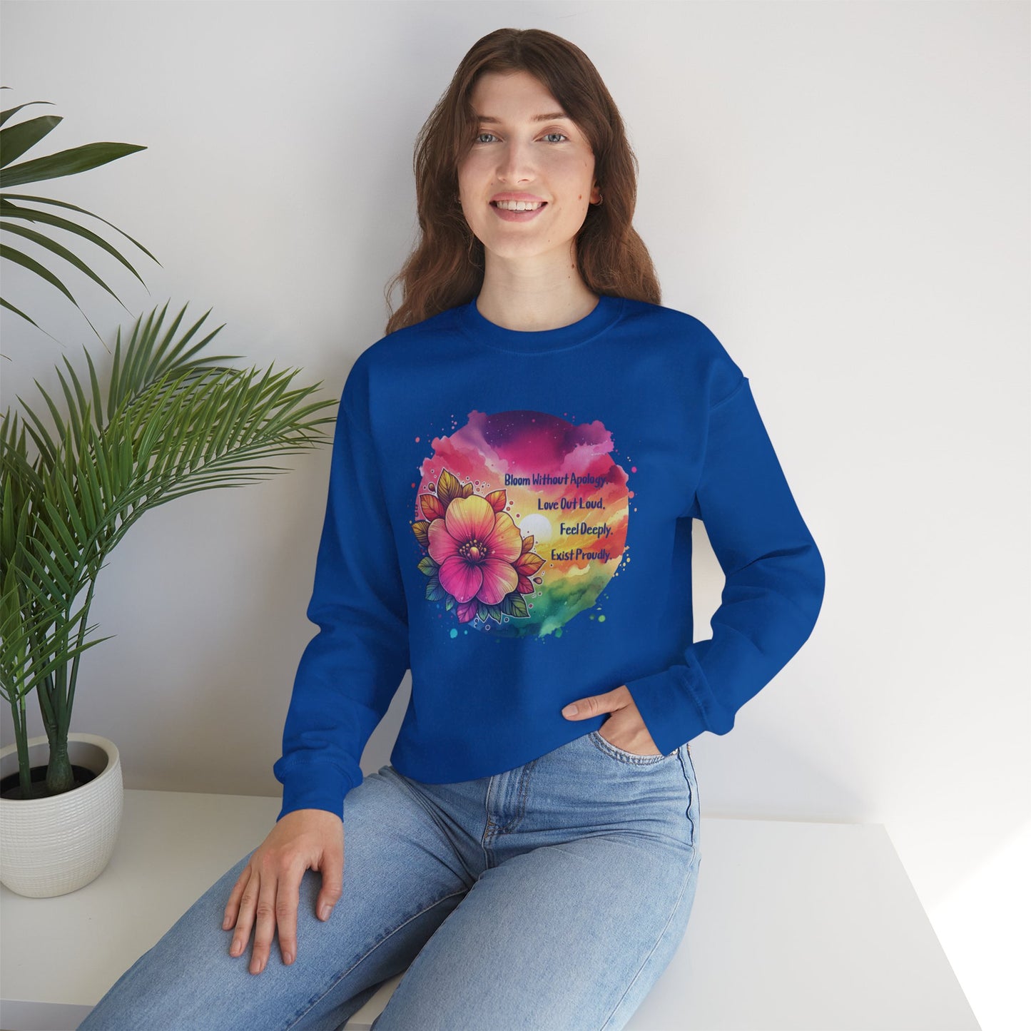Bloom Without Apology Unisex Crewneck Sweatshirt