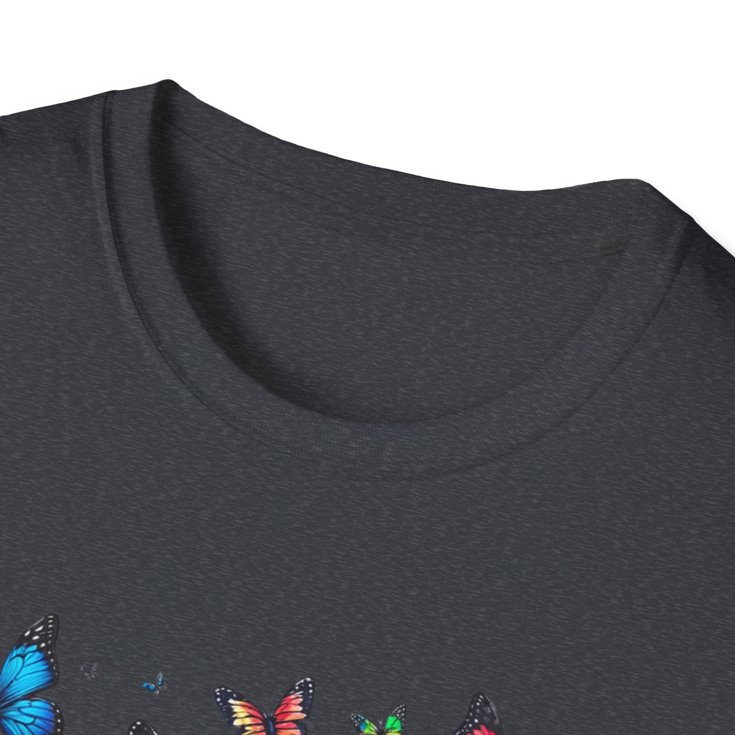 Colorful Butterfly Cluster Unisex Graphic T-Shirt