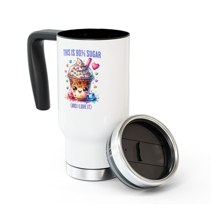 90% Sugar & I Love It Travel Mug