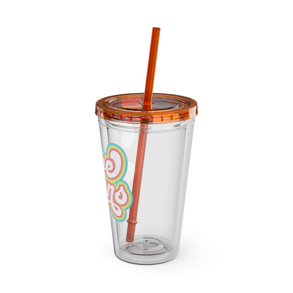 Love Wins 16oz. Insulated Tumbler with Straw