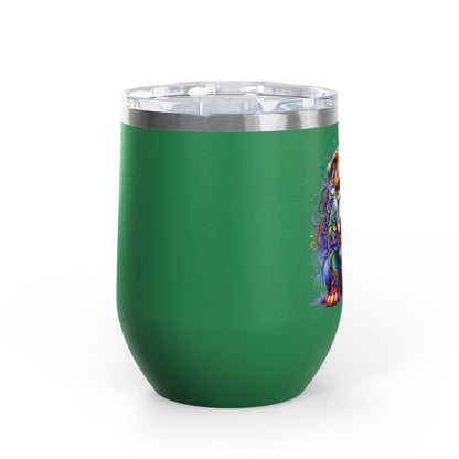 Colorful Bulldog 12oz. Insulated Wine Tumbler