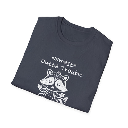 Namaste Outta Trouble Unisex Graphic T-Shirt