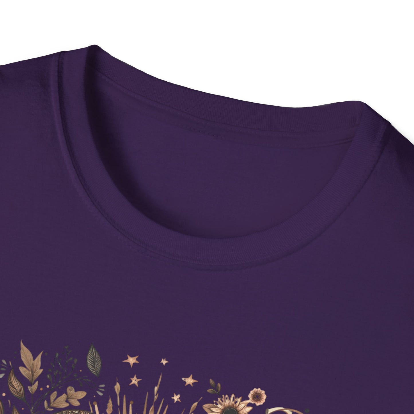 Boho Floral Moon Unisex Graphic T-Shirt