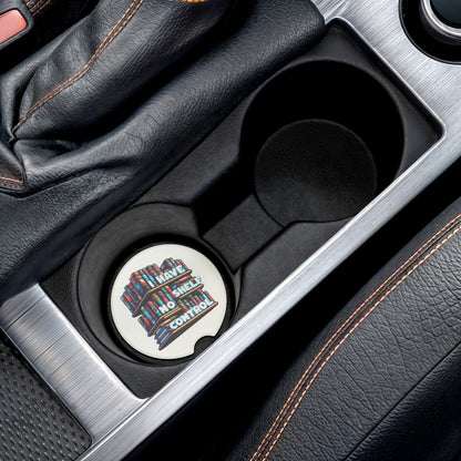 No Shelf Control Soapstone Car Coaster Set of 1 or 2