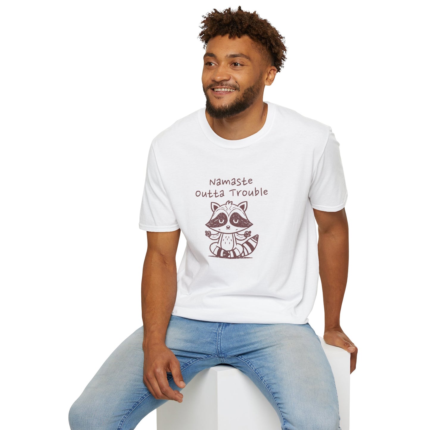 Namaste Outta Trouble Unisex Graphic T-Shirt