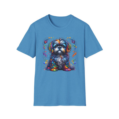 Colorful Shih Tzu Unisex Graphic T-Shirt