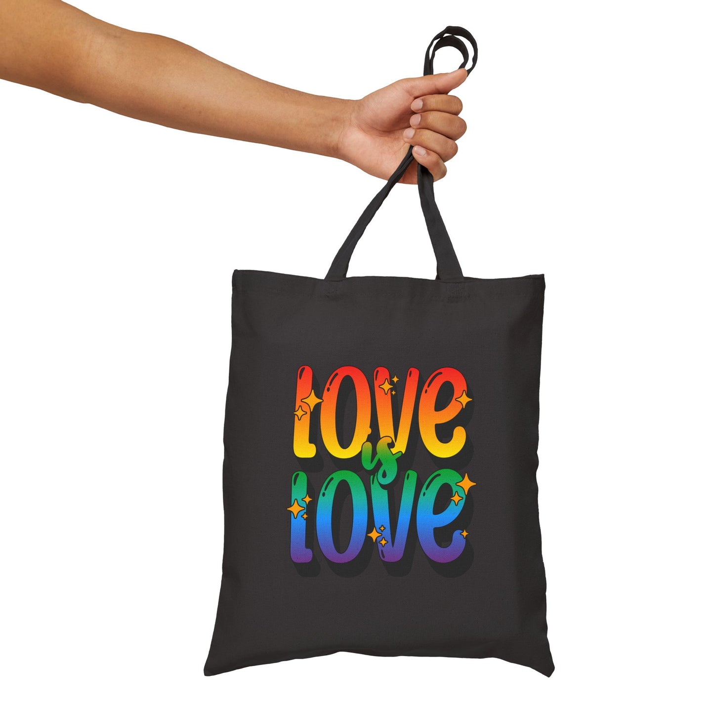 Love is Love Rainbow Canvas Tote Bag