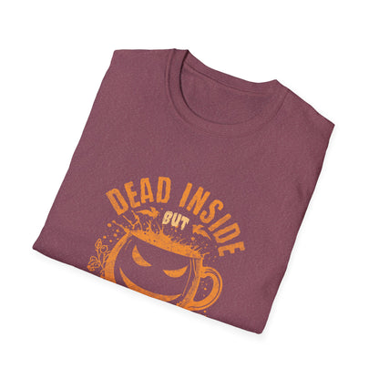 Dead Inside But Caffeinated Unisex Graphic T-Shirt