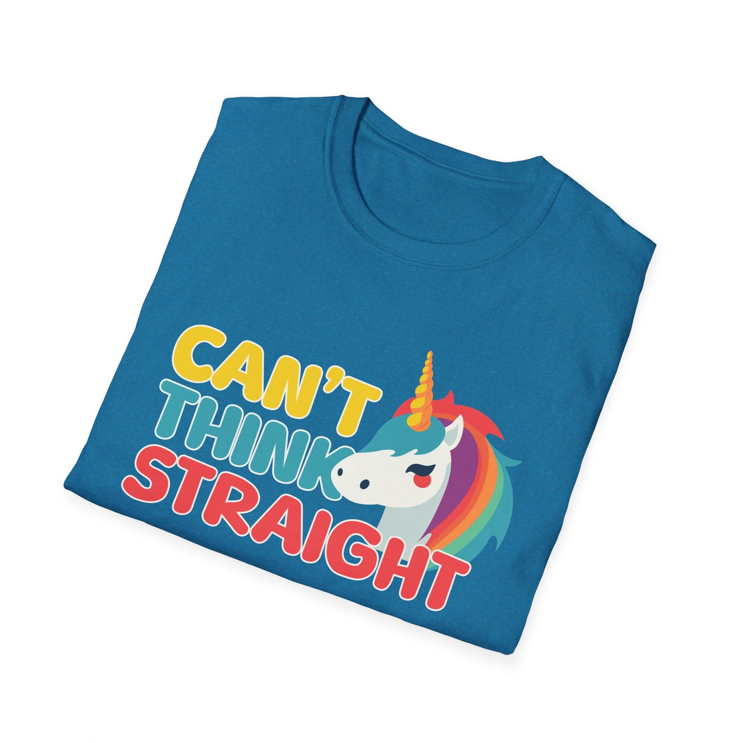 Unicorn Can't Think Straight Unisex Graphic T-Shirt