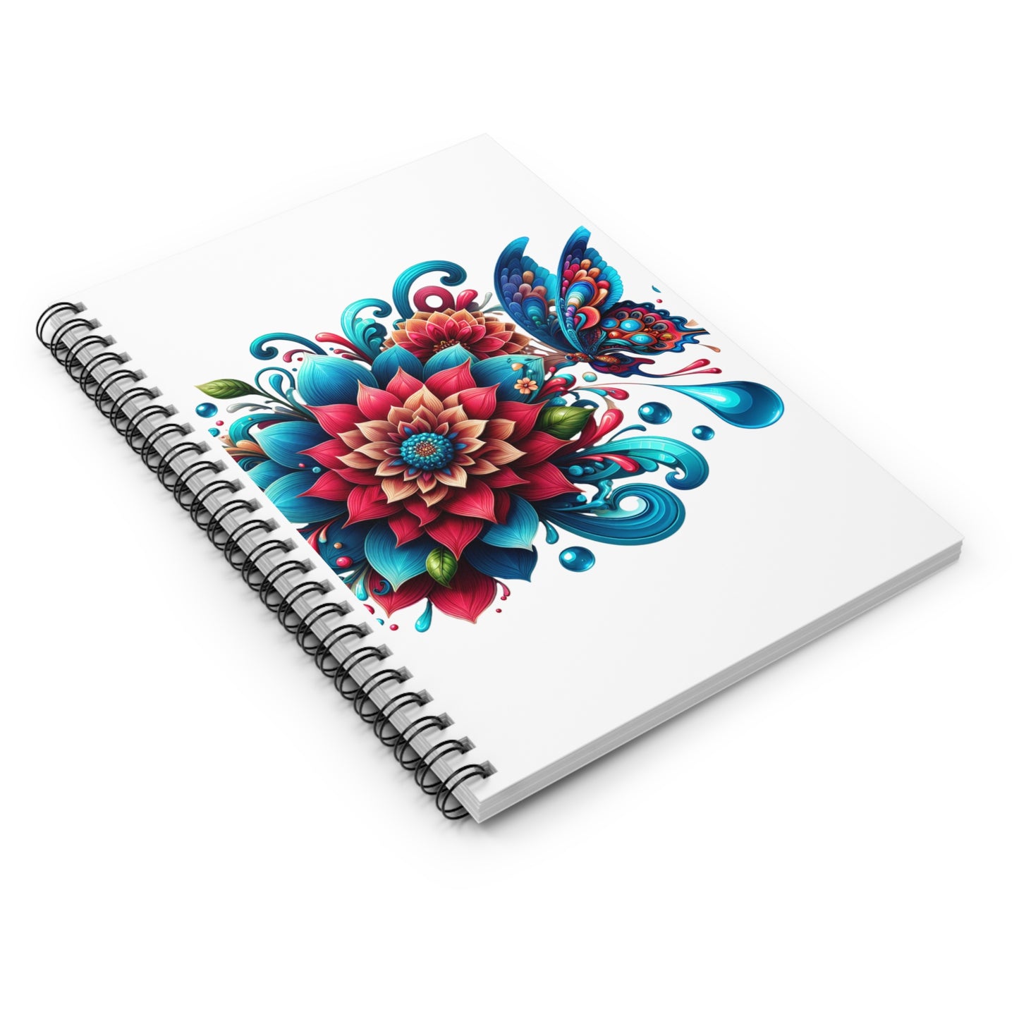 Floral Drops Spiral Notebook Journal